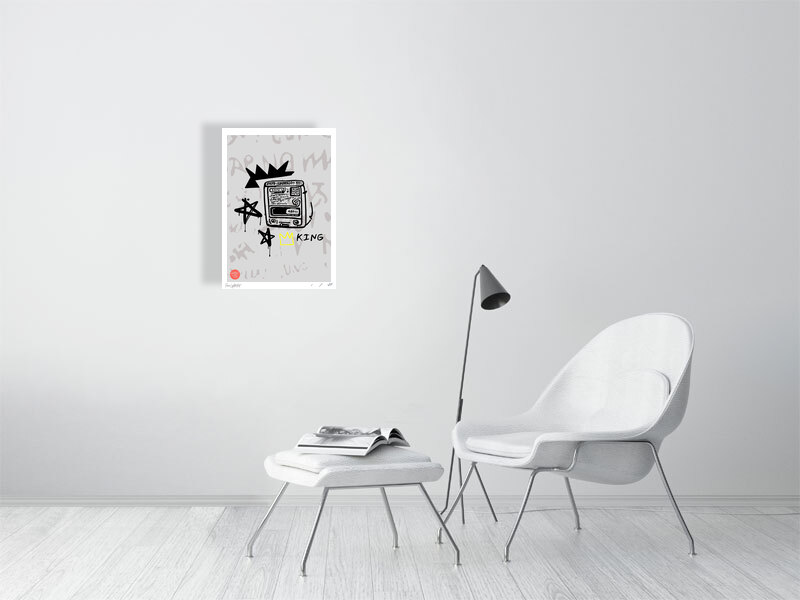 Jean Michel Basquiat Inspired Art King Giclée Print – Limited Edition Poster - Image 4