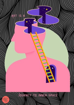 Journey to Inner Space – Surrealist Giclée Print | Limited Edition Museum-Quality Fine Art Poster