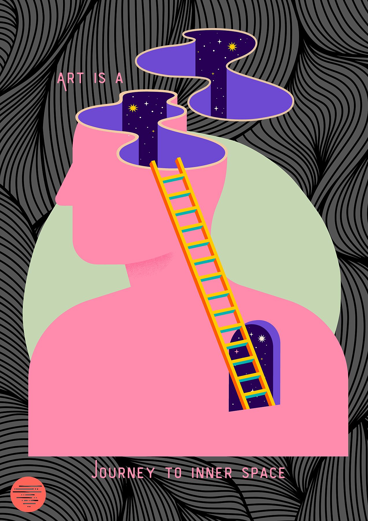 Journey to Inner Space – Surrealist Giclée Print | Limited Edition Museum-Quality Fine Art Poster