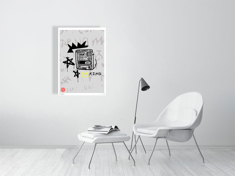 Jean Michel Basquiat Inspired Art King Giclée Print – Limited Edition Poster - Image 3