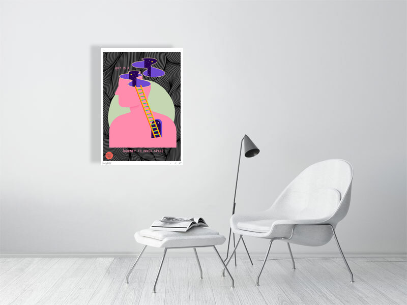 Journey to Inner Space – Surrealist Giclée Print | Limited Edition Museum-Quality Fine Art Poster - Image 3