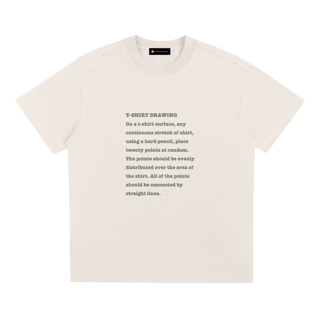 “T-Shirt Drawing” Inspired by Sol LeWitt – Sorona Quick-Dry Cooling T-shirt