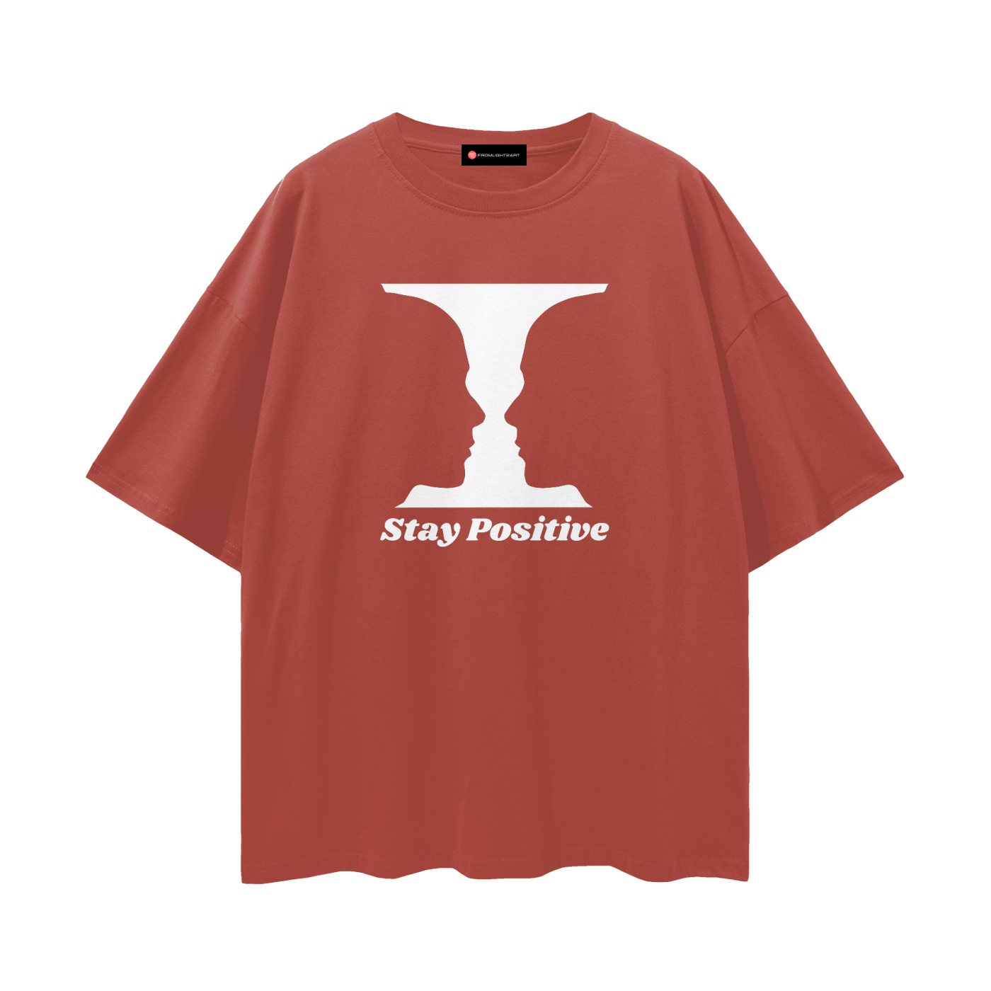 Stay Positive - Streetwear Loose Drop Shoulder T-Shirt - Image 5