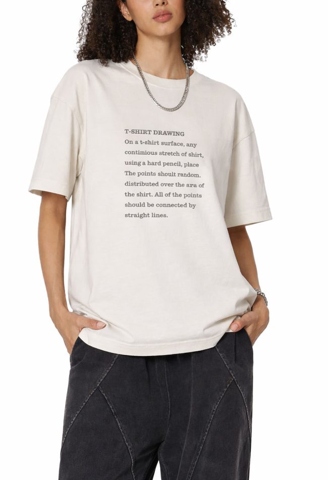 “T-Shirt Drawing” Inspired by Sol LeWitt – Sorona Quick-Dry Cooling T-shirt