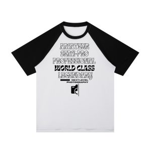 Next Level Photography T-Shirt - Contrast Raglan Sleeve Mesh T-Shirt