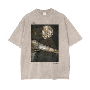 Sleep Original Fine Art Oversize Snow Washed T-Shirt